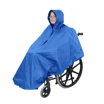 Yağmur Panço Tekerlekli Sandalye Hareketlilik Scooter Erkekler Kadınlar yağmur montları Su Geçirmez